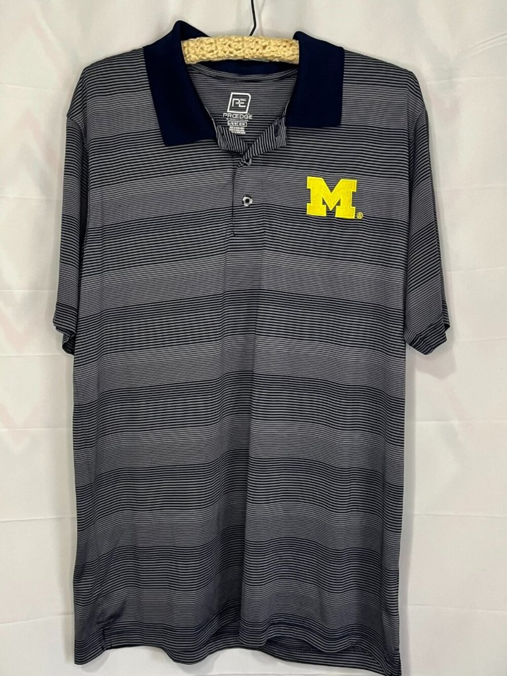 University of Michigan Proedge Knights Apparel Wolverines Golf Polo NCAA Large